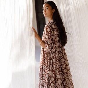 Daughters of India Kyra midi dress in Wine Brand New w/ tag